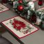 Tapestry Christmas tablecloth with Poinsettia motif 35x45 cm