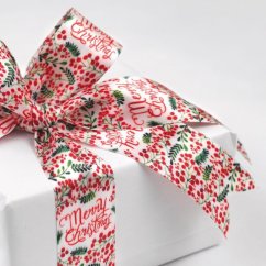 Christmas satin ribbon Merry Christmas 3,8 cm x 15 meters