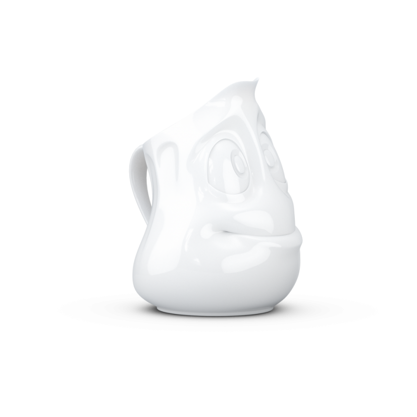 Malý džbán "Veselý" v bielej farbe, 350 ml