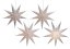White poinsettia 9-point decoration 60 cm