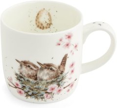 Porcelánový hrnček Vtáky v hniezde 310 ml