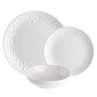 Porcelánová jídelní sada Sněhová vánice 18 ks