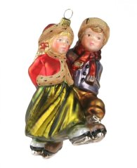 Sammelbaumschmuck aus Glas Auf Schlittschuhen