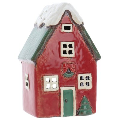 Ceramic candle holder House 15 cm