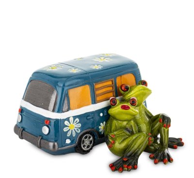 Frösche Camping Statue