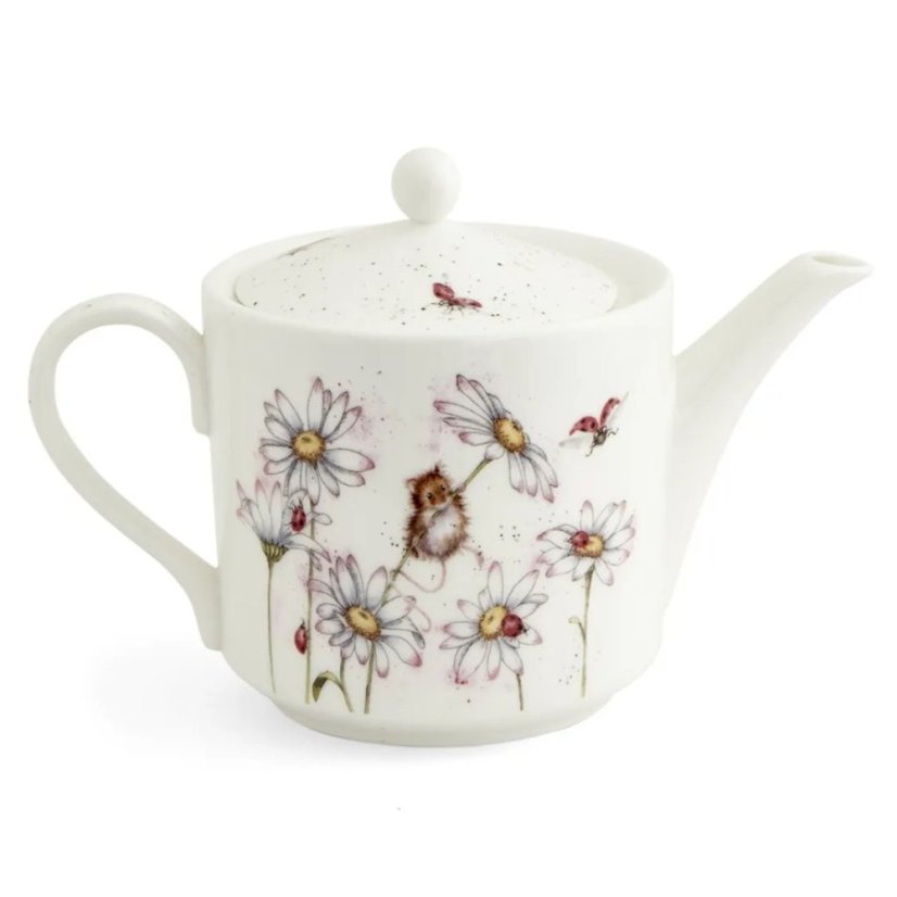 Porcelánová čajová kanvica Myš na stopke 1130 ml