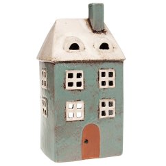 Ceramic candle holder House 22 cm