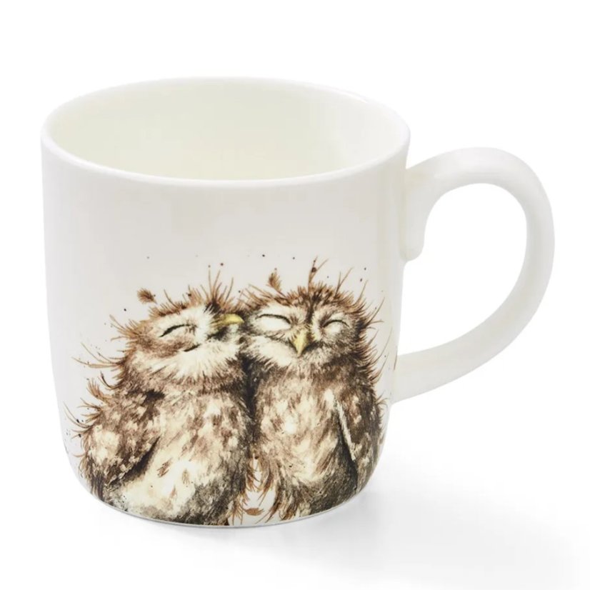 Velký porcelánový hrnek Sovičky dvojčata 400 ml