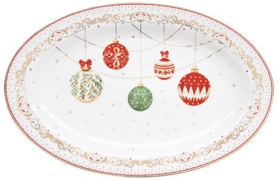 Porcelánový servírovací tanier Dekorácia 35 cm