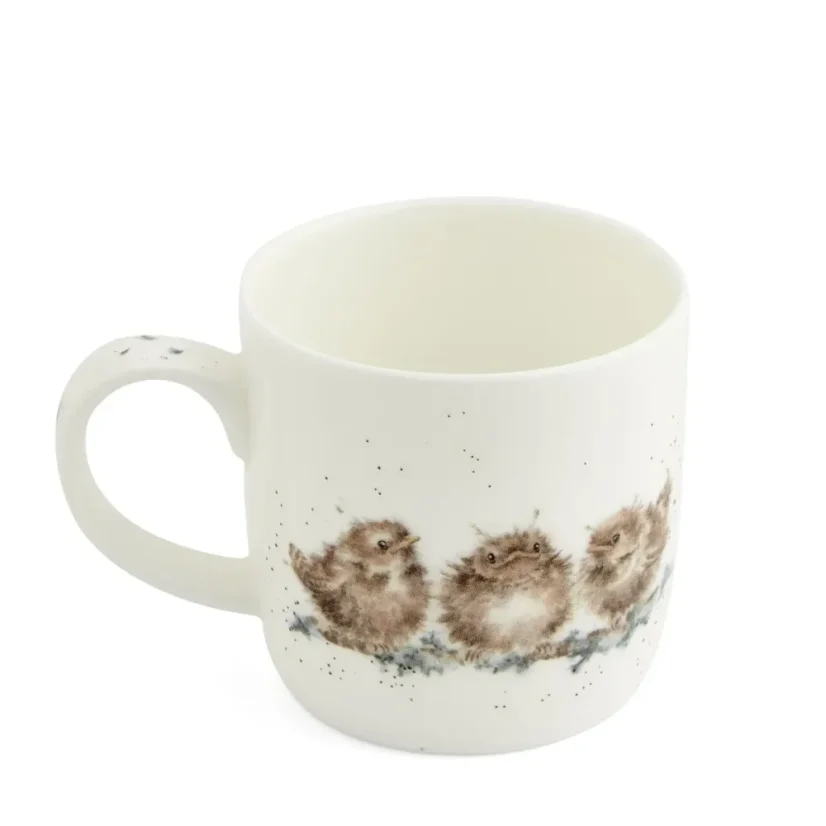 Porcelánový hrnek Ptáčci v hnízdě 310 ml