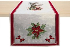 Tapestry Christmas runner with Santa motif 45x140 cm