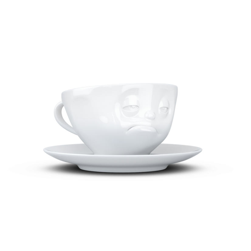 Coffee cup "Bored" in white, 200 ml