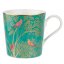 Porcelánový hrnek s 22karátovým zlatem Ptáci - zelený 340 ml