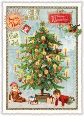 Christmas card Christmas tree 10,5 x 15 cm