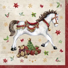 Weihnachten Papierservietten Pferd 20 Stück