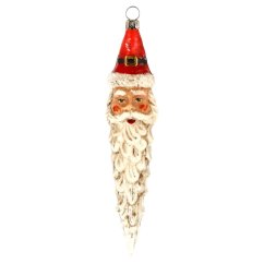 Sběratelská skleněná ozdoba na stromeček Santa Claus - vintage