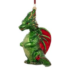 Sběratelská skleněná ozdoba na stromeček Drak