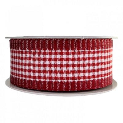 Christmas Fabric Ribbon Plaid 4 cm x 10 metres
