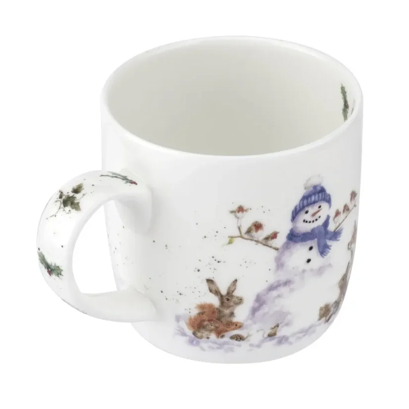 Porcelánový hrnek Sněhulák a lesní zvířata 310 ml