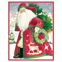 Kartka świąteczna Santa 12 x 15 cm