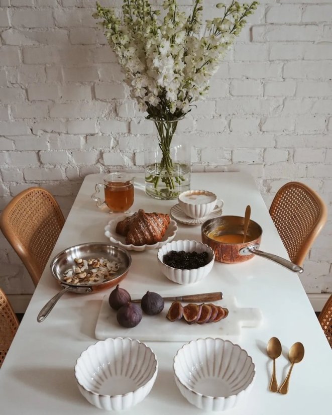 Porcelánová miska Chryzantéma béžová 15 cm