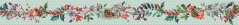 Wide Christmas fabric ribbon Cones 6,3 cm x 15 metres