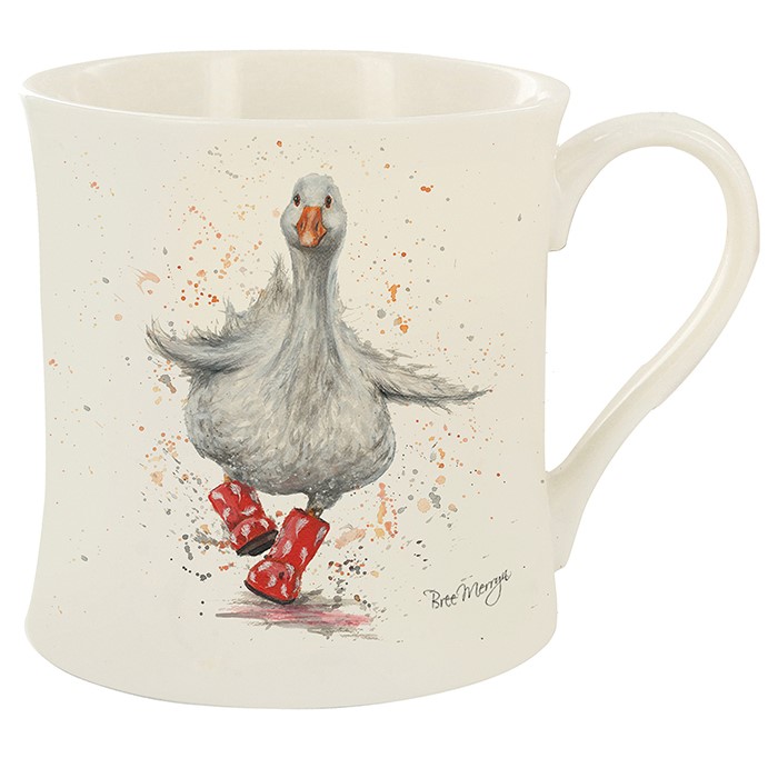 Porcelánový hrnek Kachna v červených holínkách 250 ml