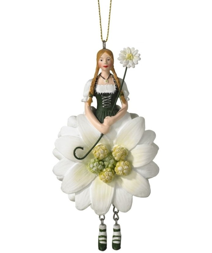 Dekorativní závěsná figurka Květinová dívka Sedmikráska