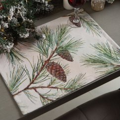 Tapestry christmas placemat with motif Pinecones 35x45 cm