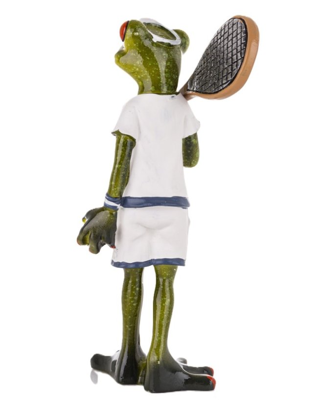 Soška Žaba Tenista