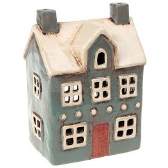 Ceramic candle holder House 17 cm