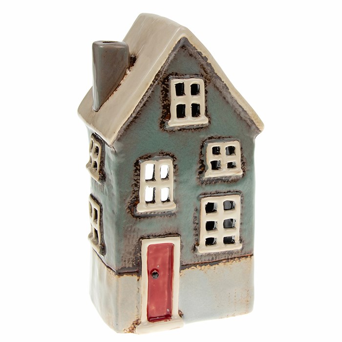Ceramic candle holder House 19 cm