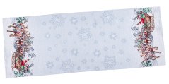 Tapestry Christmas runner with Santa on a sleigh 45x140 cm
