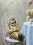 Ceramic garden gnome with a patina – Resting, 46 cm