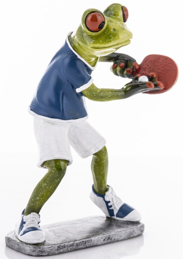 Soška Žaba Stolní tenista