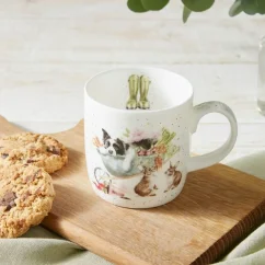 Porcelánový hrnek Spící zahradníci 310 ml